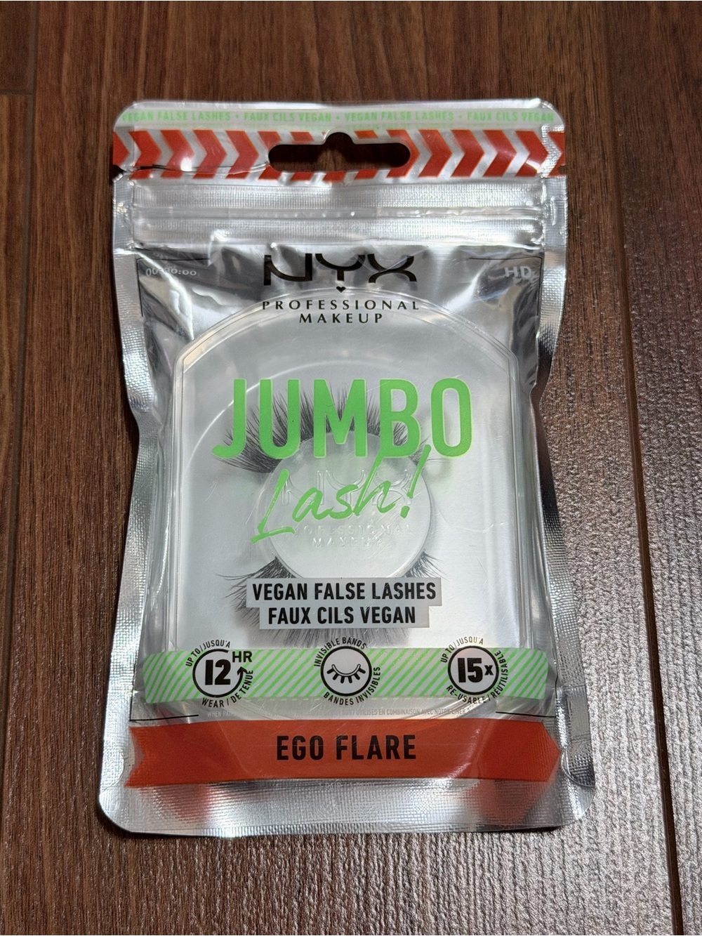 NYX Jumbo Lash Vegan False Lashes - Ego Flare (Green, Orange)